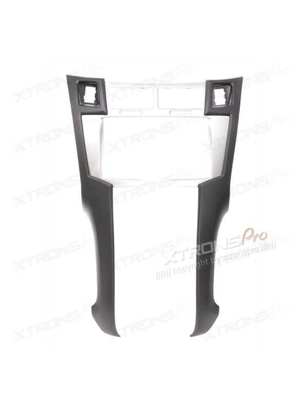 Double Din Silver Fascia Facia Adaptor Panel Surround for TOYOTA Yaris,Vitz, Platz 2005-2010