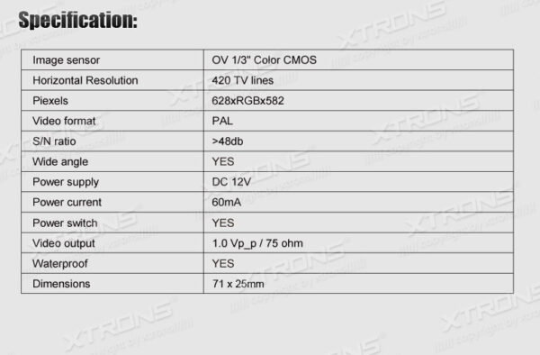 Nissan | Various | Reversing Camera | CAMNSQ002