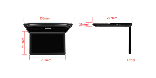 11.6-inch | Car Roof Mounted Player | Built-in Speaker | CM118HD