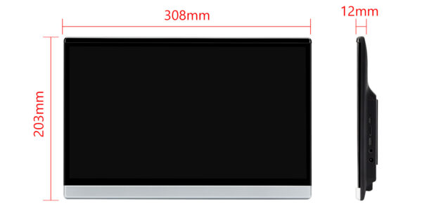 13.3" | Universal Fit | Android OS | 2GB RAM & 32GB ROM | FHD IPS Screen | Android Backseat Player | HM136AC