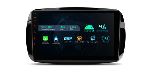 Smart Fortwo | Android / iPhone | Octa Core | 4GB RAM & 64GB ROM | Global 4G LTE Solution | IAP92MSMTNS