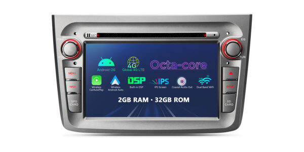 Alfa Romeo | Android / iPhone | Octa Core | 2GB DDR4 RAM & 32GB ROM | Automotive-grade Hardware | IE72MTAG