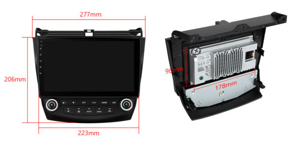 Honda Accord | Android / iPhone | Octa Core | 2GB DDR4 RAM & 32GB ROM | Automotive-grade Hardware | IEP12ACHL