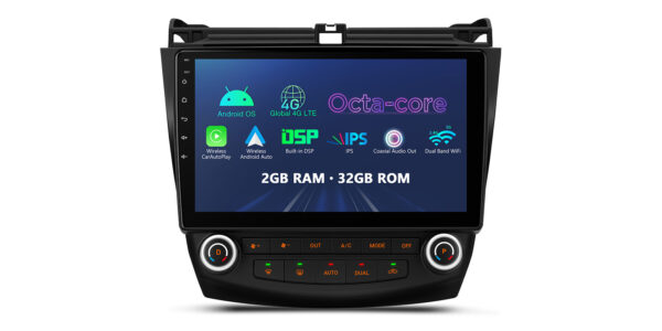 Honda Accord | Android / iPhone | Octa Core | 2GB DDR4 RAM & 32GB ROM | Automotive-grade Hardware | IEP12ACHL