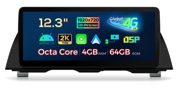 BMW | F10/F11 | Android / iPhone | Octa-core | 4GB RAM & 64GB ROM | Global 4G LTE |  QLB22NB12FV