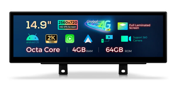 BMW | 3/4 Series | Android / iPhone | Octa-core | 4GB RAM & 64GB ROM | Integrated 4G LTE | QLB42THEVR