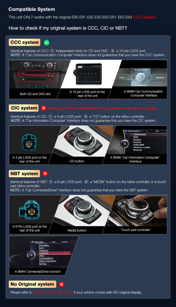 BMW | Various | Android / iPhone | Qualcomm 662 | Octa Core | 8GB RAM & 128GB ROM | QPB8260CCP