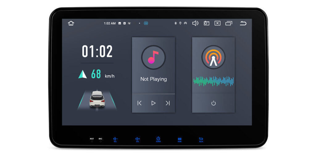 Double DIN | Android / iPhone | Octa Core | 4GB RAM & 64GB ROM | Rotatable QLED Display | Global 4G LTE Solution | TX121L
