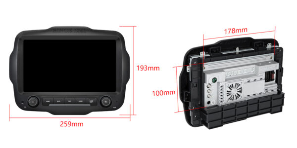 Jeep | Renegade | Android OS | Octa Core | 6GB RAM & 128GB ROM | QLED Display | Global 4G LTE Solution | IXA94RGJL