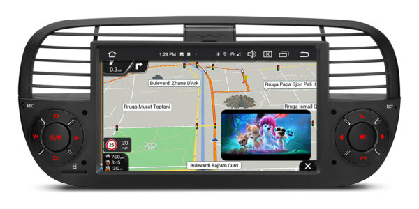 Fiat 500 | Android 14 | Octa Core | 4GB RAM & 64GB ROM | Global 4G LTE Solution | PX7450FBL