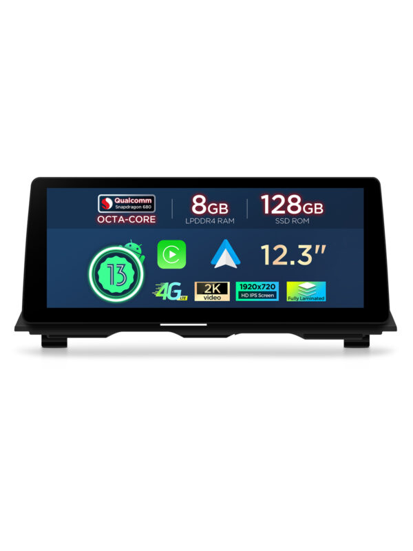 BMW | 5 series | Android OS & OEM System | Qualcomm 680 | Octa Core | 8GB RAM & 128GB ROM | QGB23CIB12FV