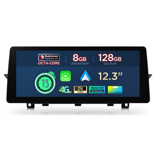 BMW | X1| Android OS & OEM System | Qualcomm 680 | Octa Core | 8GB RAM & 128GB ROM | QGB23CIB12X1