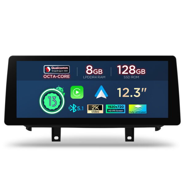 BMW | X5 X6 | Android OS & OEM System | Qualcomm 680 | Octa Core | 8GB RAM & 128GB ROM | QGB23EVB12X5N