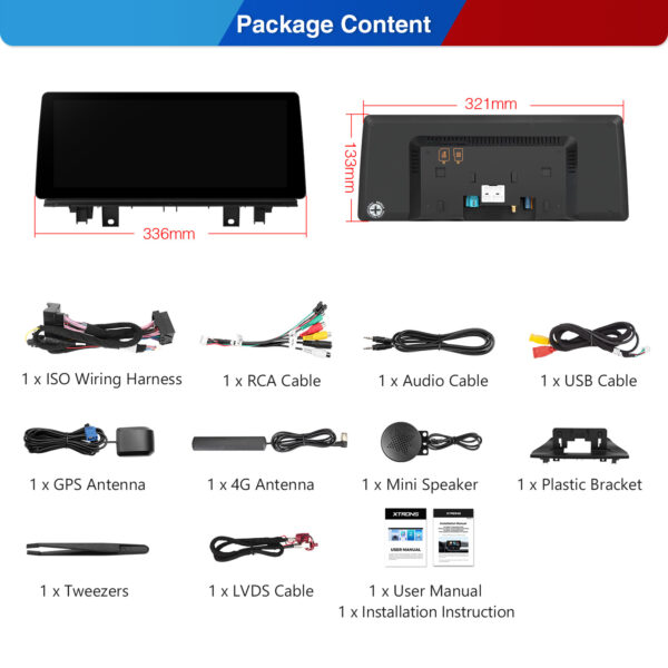 BMW | X1 F48 | Android OS & OEM System | Qualcomm 680 | Octa Core | 8GB RAM & 128GB ROM | QGB23EVB12X1N