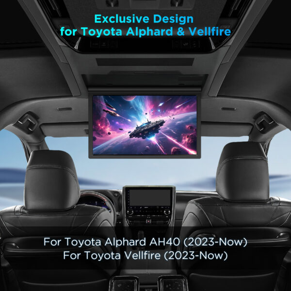 14" | Toyota Alphard Vellfire | Android Car Roof Mounted Player | FHD IPS Screen | Octa core | Superior Sound | CM1440AF
