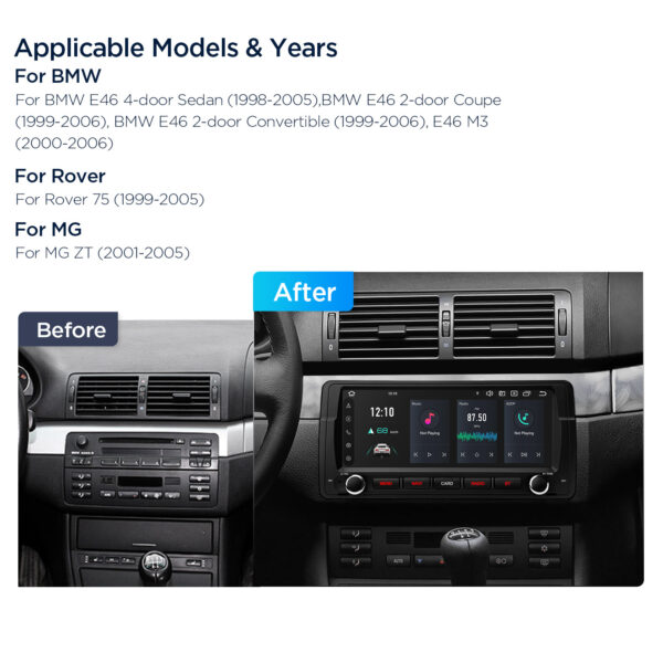 BMW/Rover/MG | Various | Android 14 | Octa Core | 4GB RAM & 64GB ROM | Global 4G LTE Solution | PX8446BLHGS