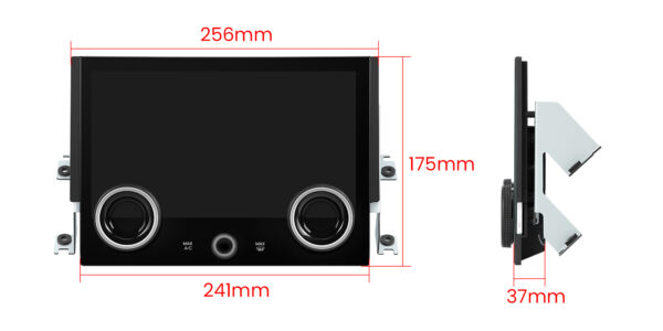 Range Rover | Climate Control Panel | Touchscreen and Rotary Knobs | 10.1-inch Touch IPS Screen | Original Function Retained | AIR494S