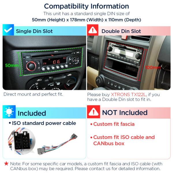 Single DIN  | Android 14 | Octa Core | 4GB RAM & 64GB ROM | Global 4G LTE Solution | DX121L