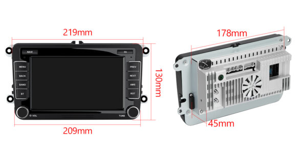 Volkswagen / SEAT / SKODA  | Android OS | Octa Core | 4GB RAM & 64GB ROM | IPS Screen | ID70MTVL