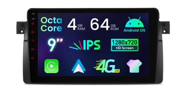BMW/Rover/MG | Android OS | Octa Core | 4GB RAM & 64GB ROM | IPS Screen | IDP9046B