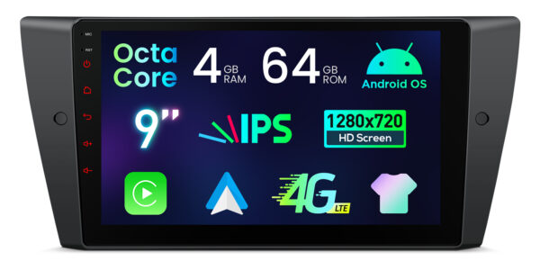 BMW | Various | Android OS | Octa Core | 4GB RAM & 64GB ROM | IPS Screen | IDP9090B
