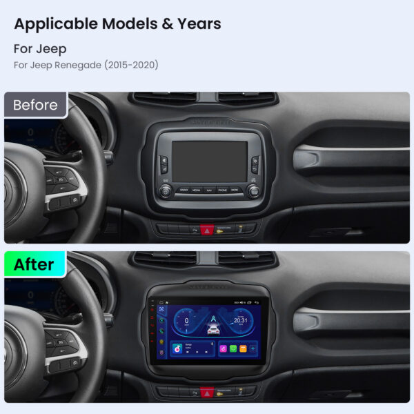 Jeep | Renegade | Android OS | Octa Core | 4GB RAM & 64GB ROM | IPS Screen | IDP90RGJA
