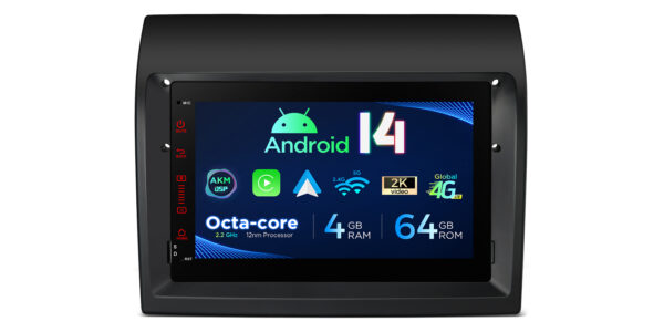Fiat Ducato | Android 14 | Octa Core | 4GB RAM & 64GB ROM | Global 4G LTE Solution | PX74DTFLGS