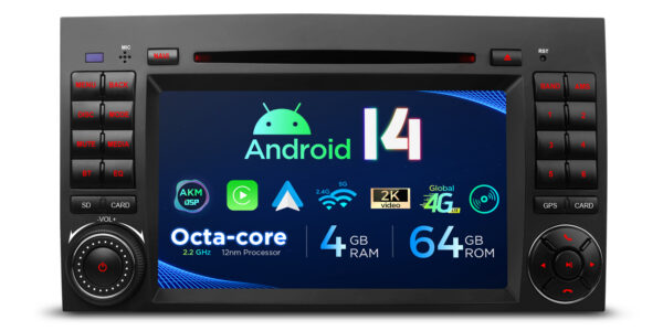 Mercedes-Benz / Volkswagen | Android 14 | Octa Core | 4GB RAM & 64GB ROM | Global 4G LTE Solution | PX74M245GS