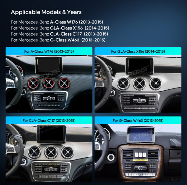 Mercedes-Benz | Android OS & OEM system | Octa-core | 4GB RAM & 64GB ROM | Integrated 4G LTE | QAMS1445