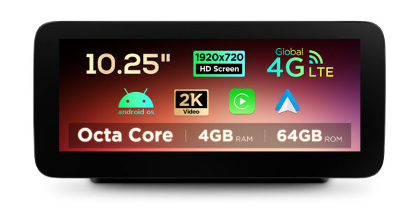 Mercedes-Benz | Android OS & OEM system | Octa-core | 4GB RAM & 64GB ROM | Integrated 4G LTE | QAMS1450M12C5