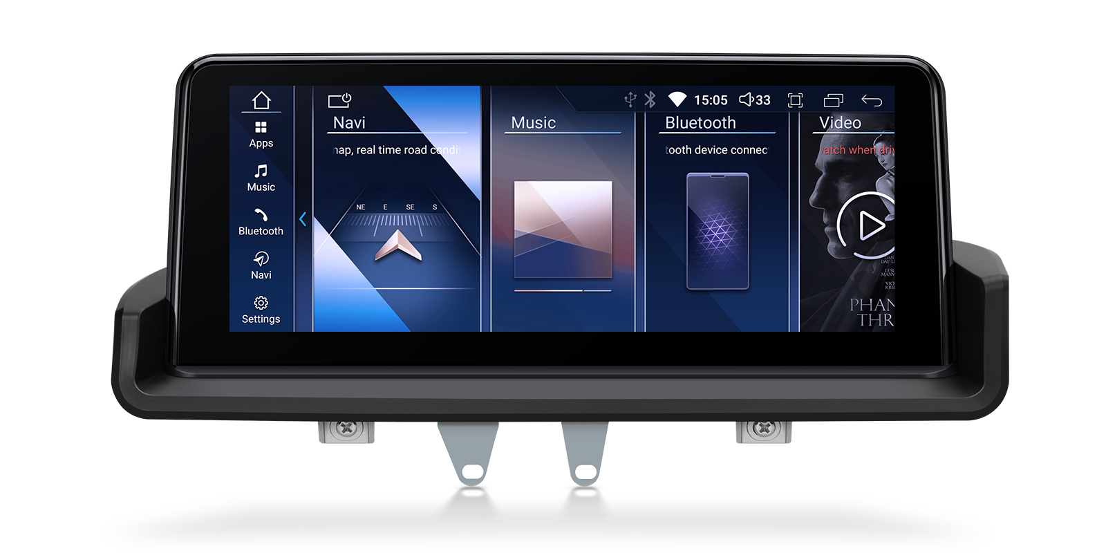 BMW | 3 Series | Android OS & OEM system | Octa Core | 4GB RAM & 64GB ROM | Integrated 4G Solution | QDB1090UNR