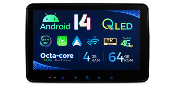 Double DIN  | Android 14 | Octa Core | 4GB RAM & 64GB ROM | Global 4G LTE Solution | TX122L