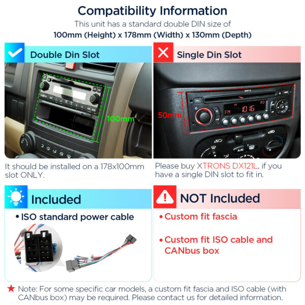 Double DIN  | Android 14 | Octa Core | 4GB RAM & 64GB ROM | Global 4G LTE Solution | TX122L