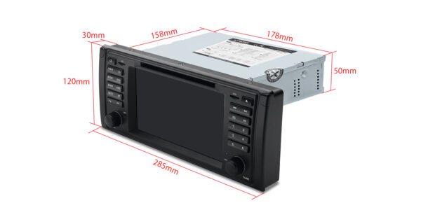 BMW  | E39 | Android 14 | Octa Core | 4GB RAM & 64GB ROM | Global 4G LTE Solution | PX7439BGS
