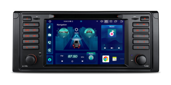 BMW  | E39 | Android 14 | Octa Core | 4GB RAM & 64GB ROM | Global 4G LTE Solution | PX7439BGS