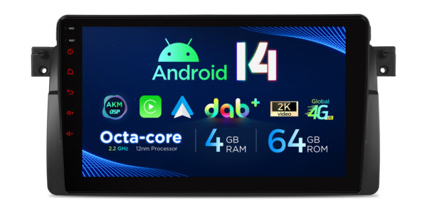 BMW/Rover/MG  | Android 14 | Octa Core | 4GB RAM & 64GB ROM | Global 4G LTE Solution | PXP9446BGDAB