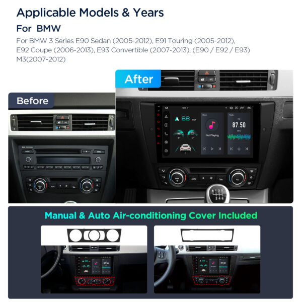 BMW | Various   | Android 14 | Octa Core | 4GB RAM & 64GB ROM | Global 4G LTE Solution | PXP9490BGDAB