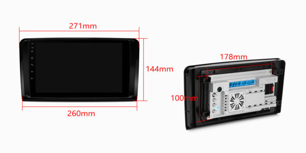 Mercedes-Benz | Android 14 | Octa Core | 4GB RAM & 64GB ROM | Global 4G LTE Solution | PXP94M164GDAB