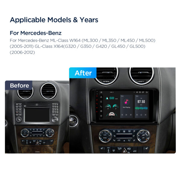 Mercedes-Benz | Android 14 | Octa Core | 4GB RAM & 64GB ROM | Global 4G LTE Solution | PXP94M164GDAB