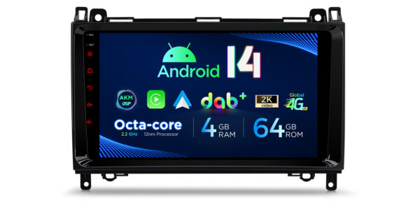 Mercedes-Benz / Volkswagen | Android 14 | Octa Core | 4GB RAM & 64GB ROM | Global 4G LTE Solution | PXP94M245GDAB
