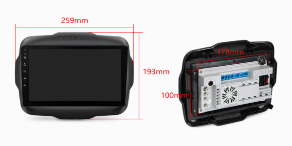 Jeep | Renegade | Android 14 | Octa Core | 4GB RAM & 64GB ROM | Global 4G LTE Solution | PXP94RGJGDAB