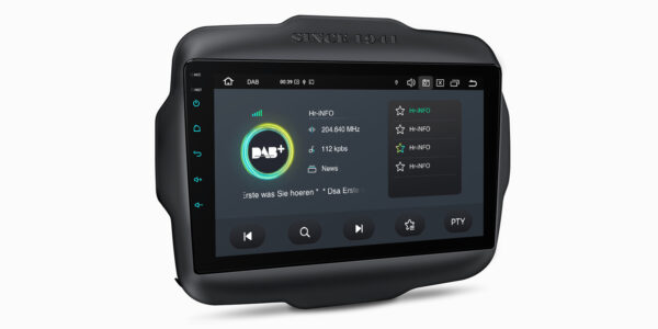 Jeep | Renegade | Android 14 | Octa Core | 4GB RAM & 64GB ROM | Global 4G LTE Solution | PXP94RGJGDAB