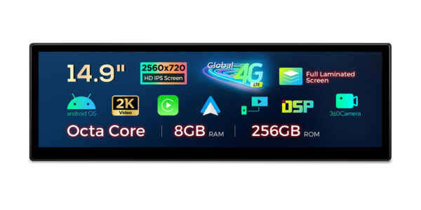 BMW | 6 Series  | Android OS & OEM system | Octa-core | 8GB RAM & 256GB ROM | Global 4G LTE | QLBX4463CC3