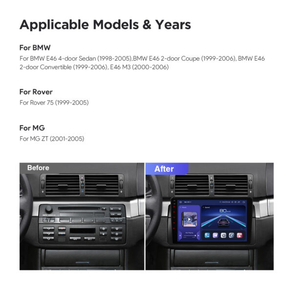 BMW/Rover/MG | Qualcomm 665| Android 14 | Octa Core | 8GB RAM &256GB ROM | HDMI Output | IQP9446BP