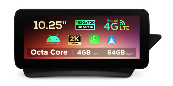 Mercedes-Benz | E-Class | Android OS & OEM system | Octa-core | 4GB RAM & 64GB ROM | Integrated 4G LTE | QAMS1445M12ECR