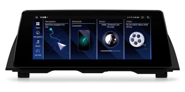 BMW | 5 Series | Android OS & OEM System | Octa Core | 64GB ROM | Full-laminated Screen | QTB10FVNB