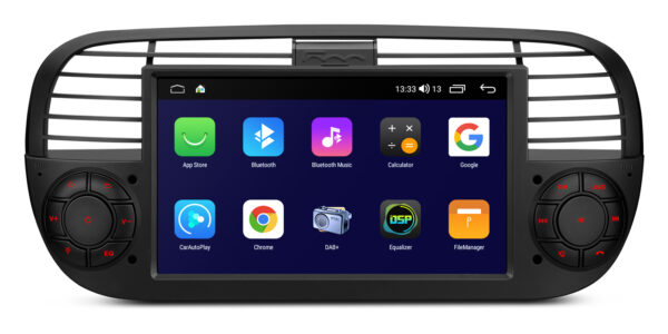Fiat 500  | Android OS | Octa Core | 64GB ROM | IPS Screen | CarPlay & Android Auto | IDS7050FLB