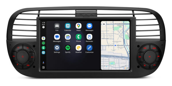 Fiat 500  | Android OS | Octa Core | 64GB ROM | IPS Screen | CarPlay & Android Auto | IDS7050FLB