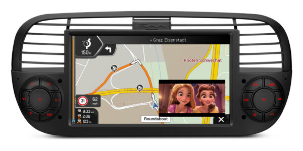 Fiat 500  | Android OS | Octa Core | 64GB ROM | IPS Screen | CarPlay & Android Auto | IDS7050FLB