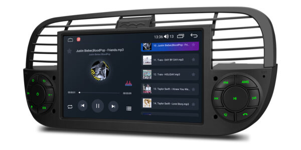 Fiat 500  | Android OS | Octa Core | 64GB ROM | IPS Screen | CarPlay & Android Auto | IDS7050FLB